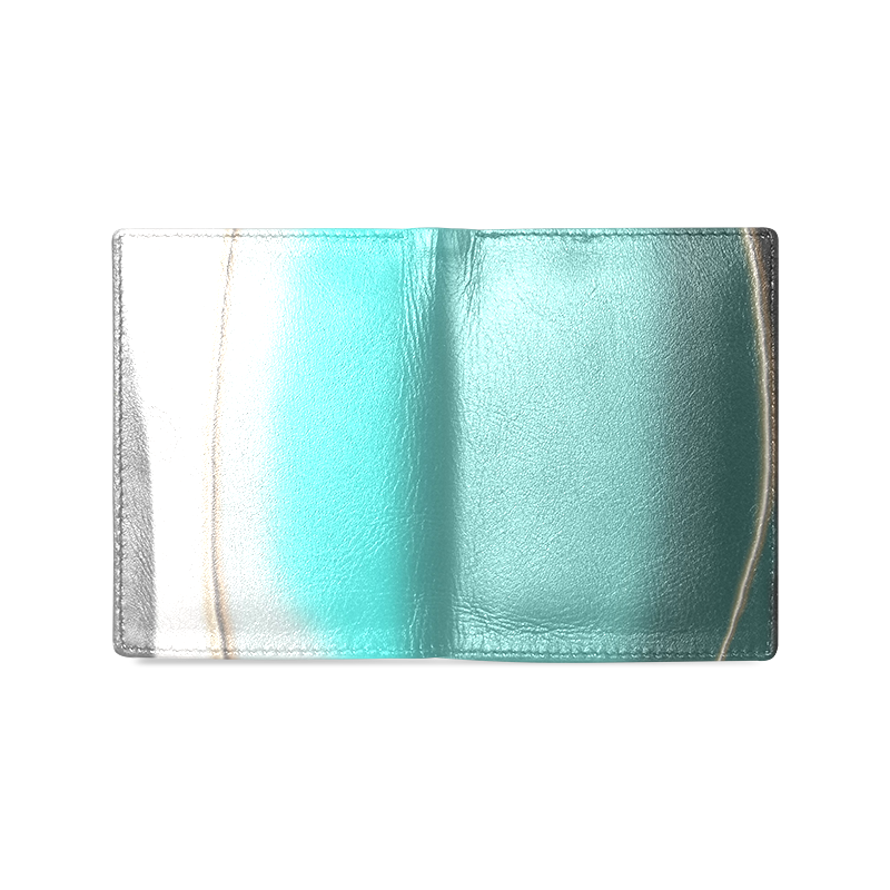 Abstract Men's Leather Wallet (Model 1612)