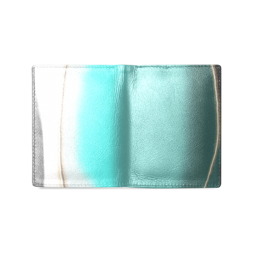 Abstract Men's Leather Wallet (Model 1612)
