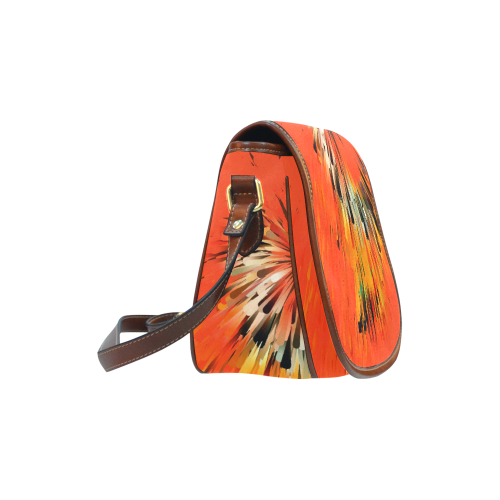 Orange Dream by Artdream Saddle Bag/Small (Model 1649) Full Customization