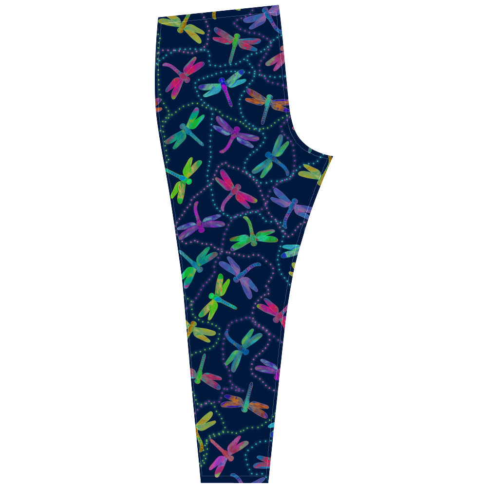 Psychedelic Dragonfly Pattern by ArtformDesigns Cassandra Women's Leggings (Model L01)