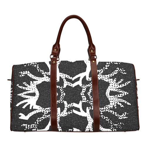 Snowflake Dark Art Print Waterproof Travel Bag/Small (Model 1639)