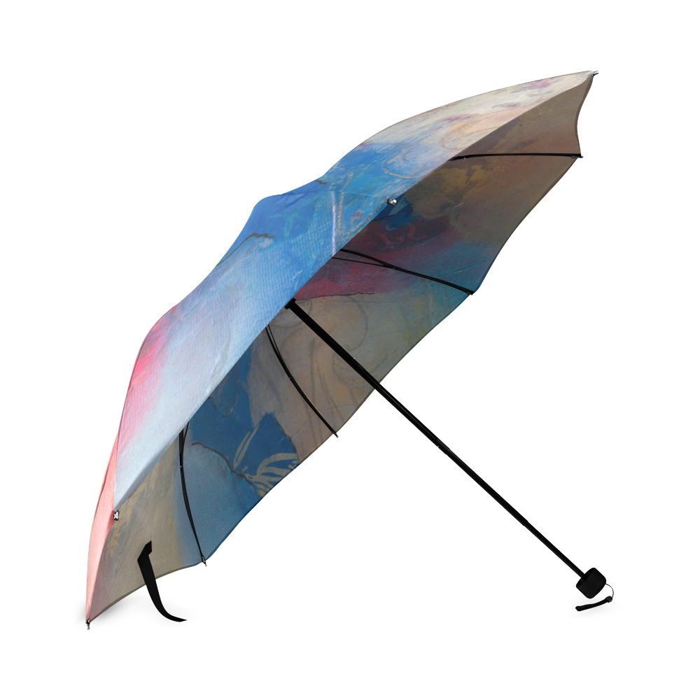 "YELLOW SUBMARINE"-UMBRELLA Foldable Umbrella (Model U01)
