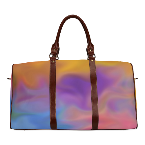 rainbow blobs Waterproof Travel Bag/Large (Model 1639)