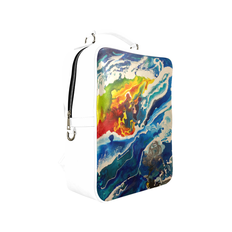 Deep Sea Rainbow Square Backpack (Model 1618)