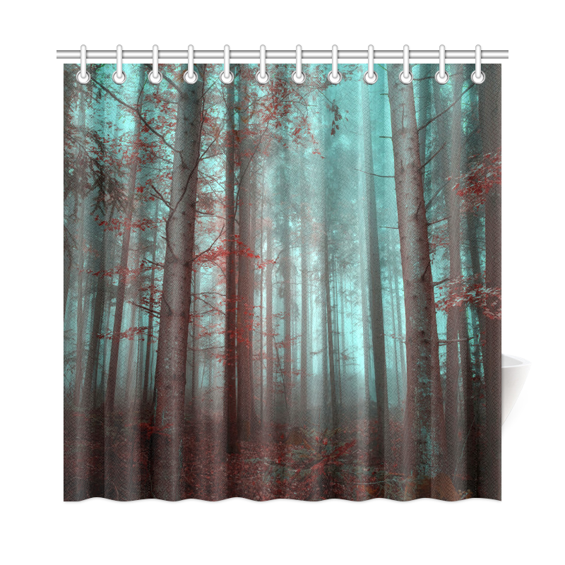 Autumn forest Shower Curtain 72"x72"