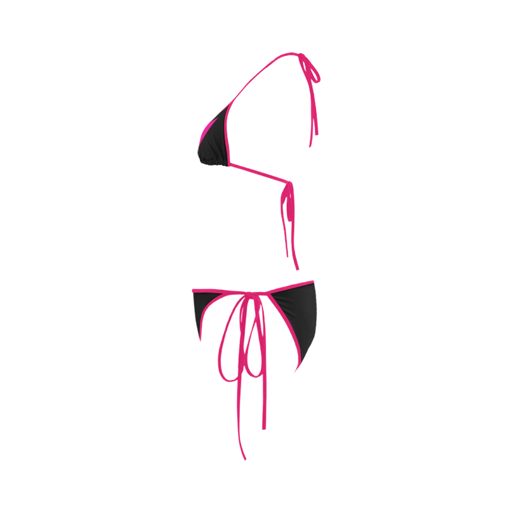 Pink Schwarz Custom Bikini Swimsuit