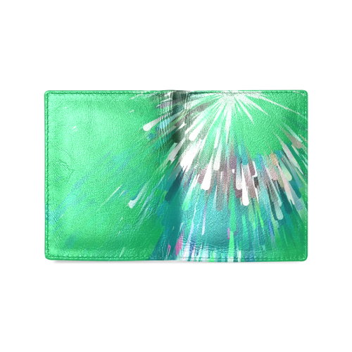 Green Dream by Artdream Men's Leather Wallet (Model 1612)