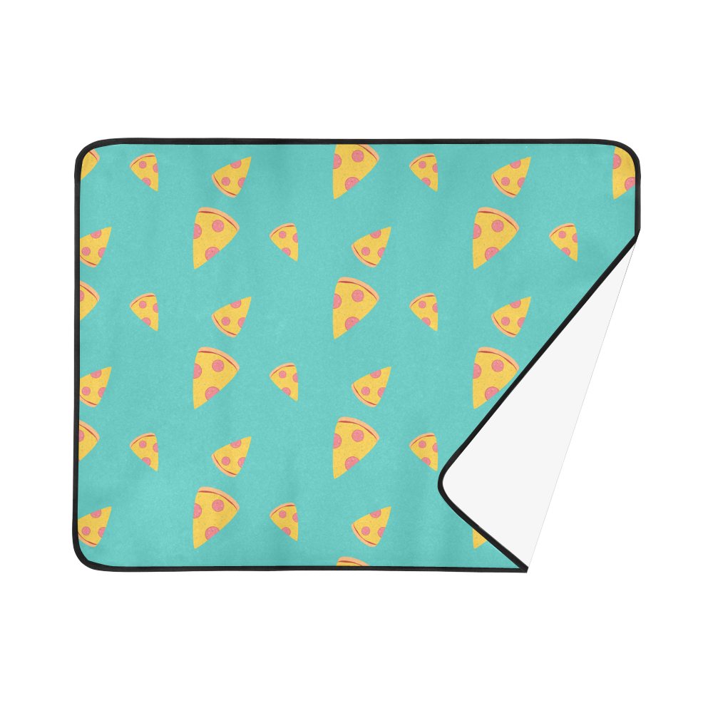 Pizza slices   - pizza and slice Beach Mat 78"x 60"