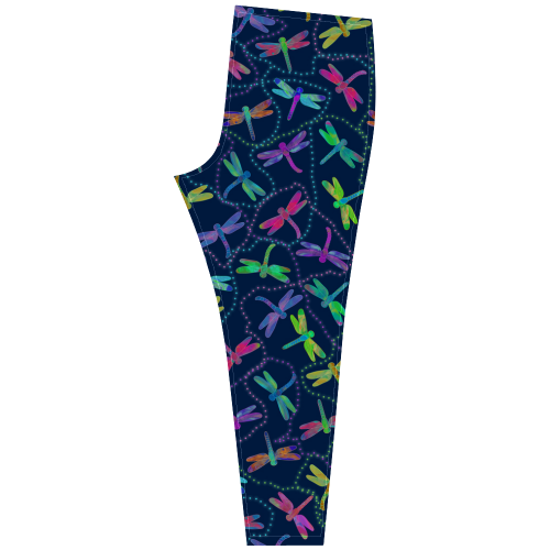 Psychedelic Dragonfly Pattern by ArtformDesigns Cassandra Women's Leggings (Model L01)