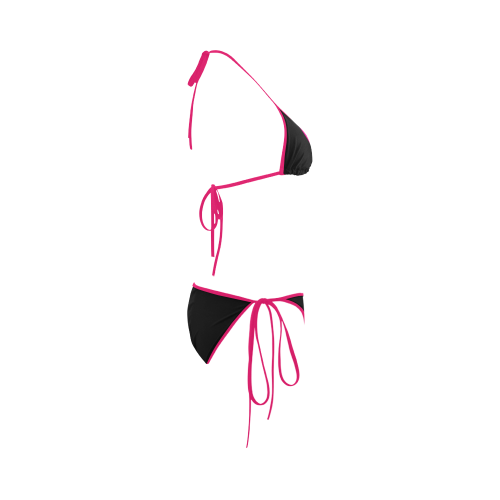 Pink Schwarz Custom Bikini Swimsuit