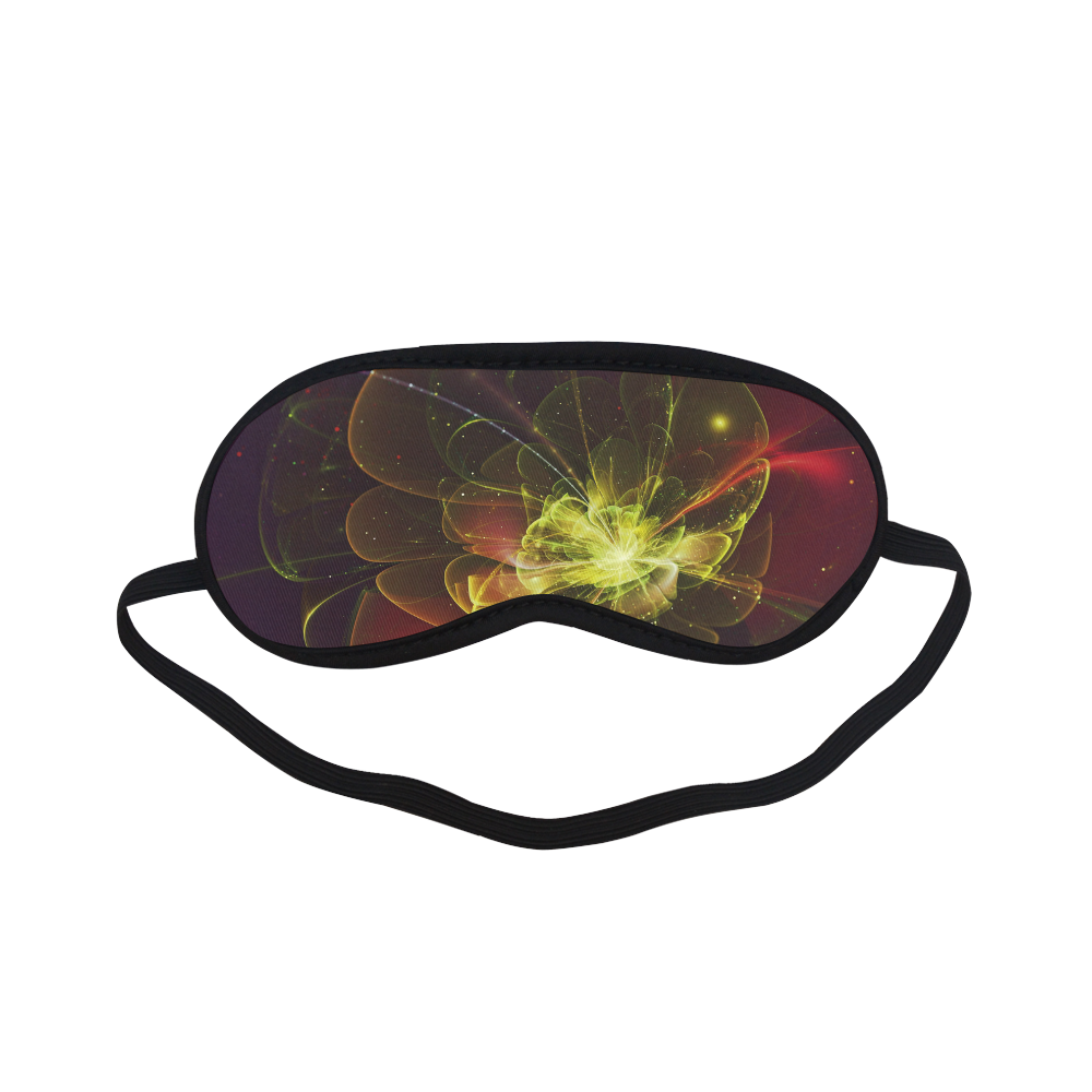 A  wonderful abstract fractal red yellow blossom Sleeping Mask