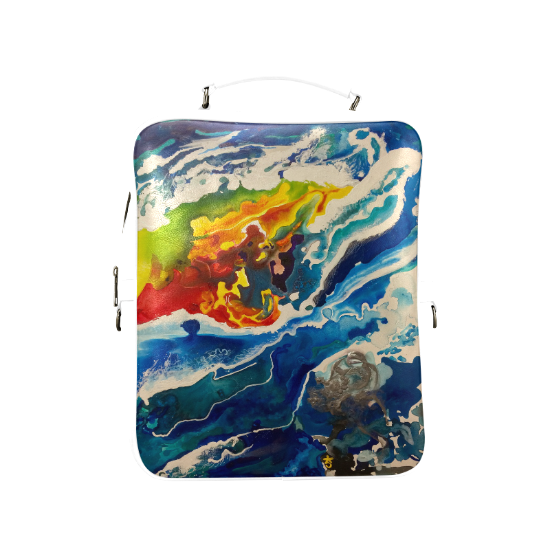 Deep Sea Rainbow Square Backpack (Model 1618)