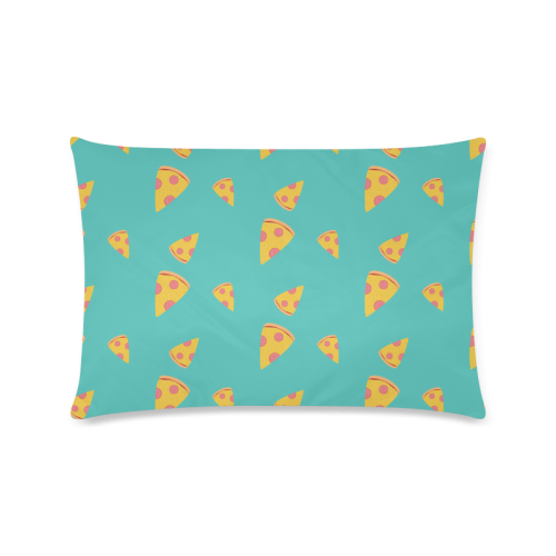Pizza slices   - pizza and slice Custom Rectangle Pillow Case 16"x24" (one side)