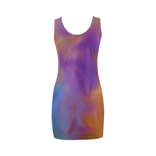 rainbow blobs Medea Vest Dress (Model D06)