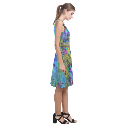 Blue Sky Floral by rokinronda Atalanta Casual Sundress(Model D04)