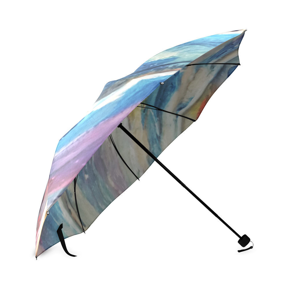 3D Ocean Waves Foldable Umbrella (Model U01)