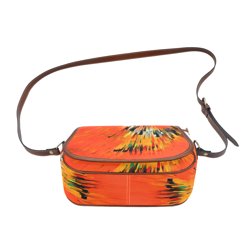 Orange Dream by Artdream Saddle Bag/Large (Model 1649)