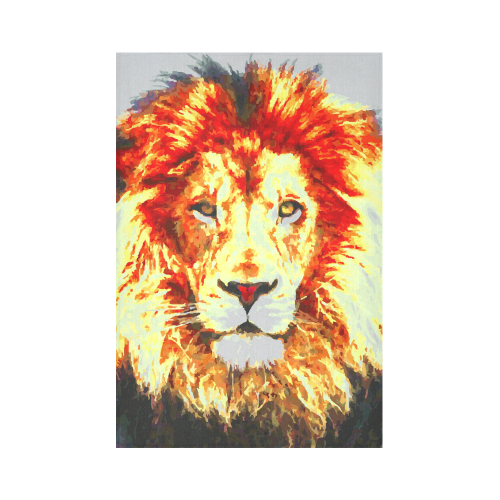 Lion Colorful Big Cat Nature Art Cotton Linen Wall Tapestry 60"x 90"