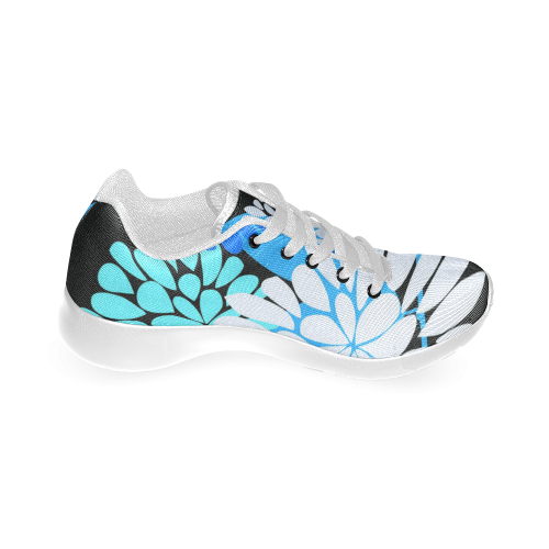 Cute Cool Abstract Winter Flowers Women’s Running Shoes (Model 020)
