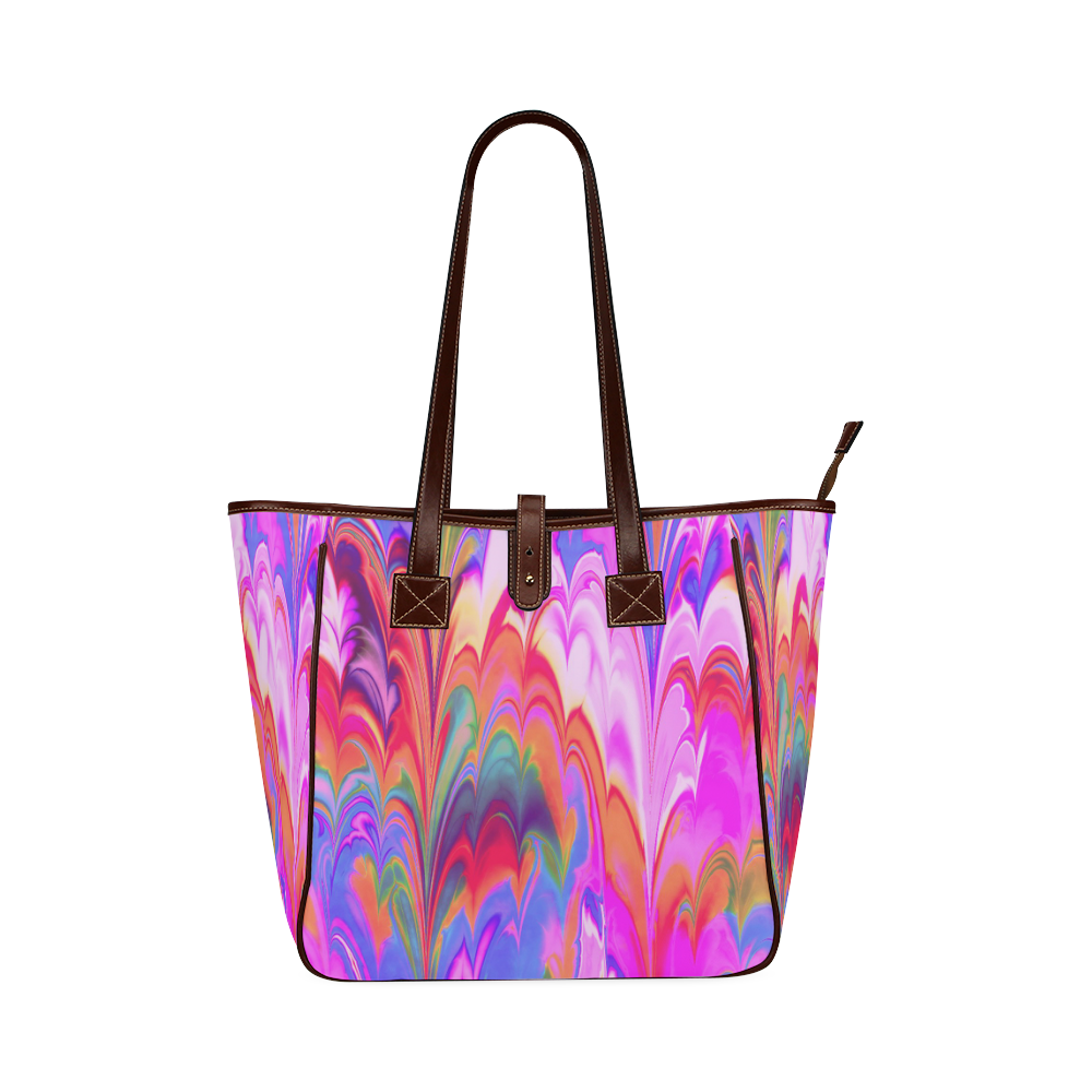 fractal marbled 21B Classic Tote Bag (Model 1644)