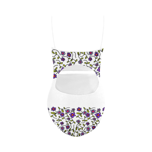 Floral Strap Swimsuit ( Model S05)