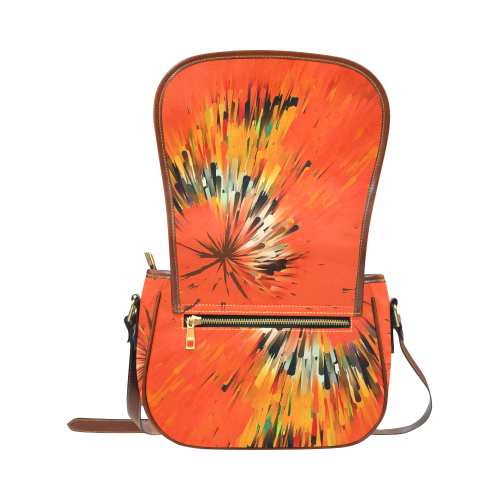 Orange Dream by Artdream Saddle Bag/Small (Model 1649) Full Customization