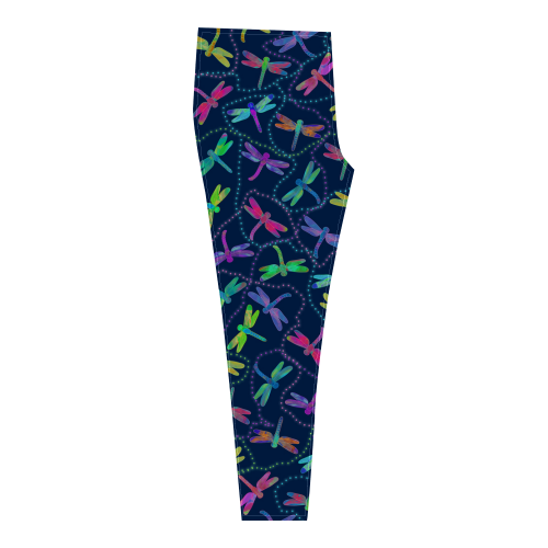 Psychedelic Dragonfly Pattern by ArtformDesigns Cassandra Women's Leggings (Model L01)