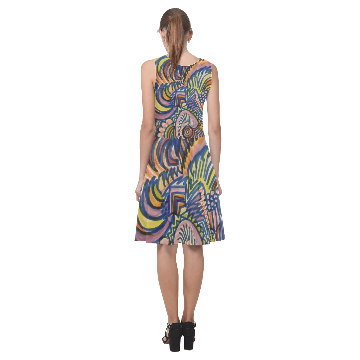 Ocean Reflection by rokinronda Atalanta Casual Sundress(Model D04)