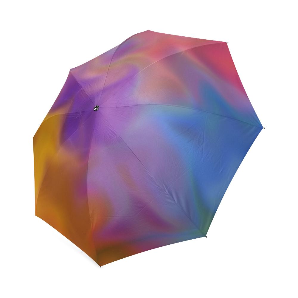 rainbow blobs Foldable Umbrella (Model U01)