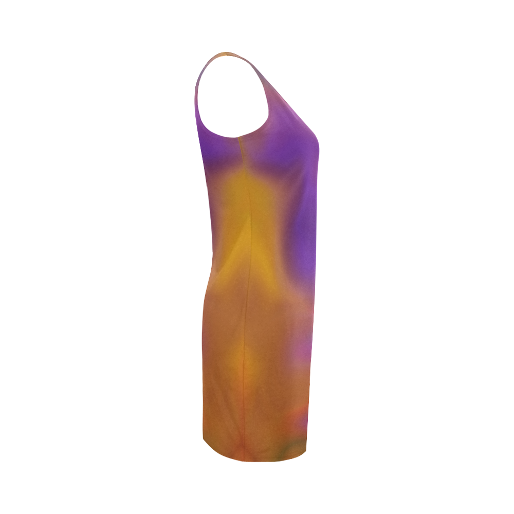 rainbow blobs Medea Vest Dress (Model D06)