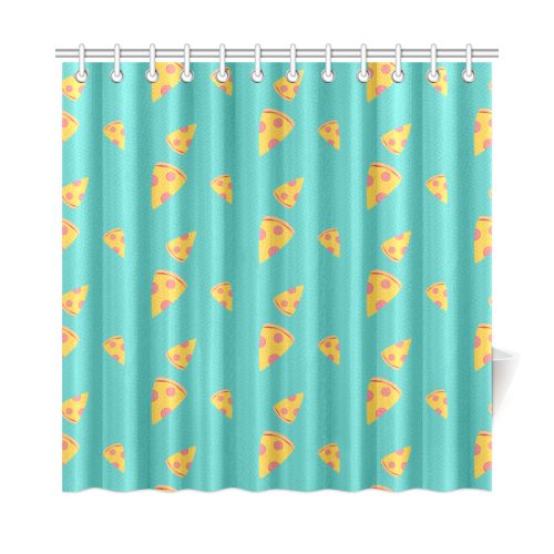 Pizza slices   - pizza and slice Shower Curtain 72"x72"