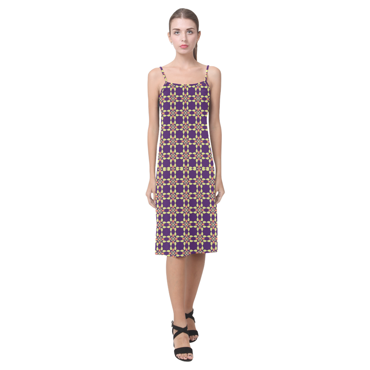 Purple Alcestis Slip Dress (Model D05)