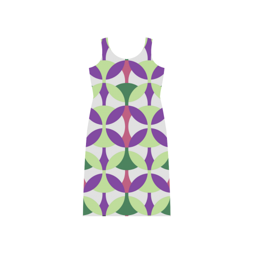 Seventies Phaedra Sleeveless Open Fork Long Dress (Model D08)