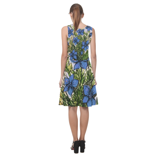 Cornflower Blues Atalanta Casual Sundress(Model D04)