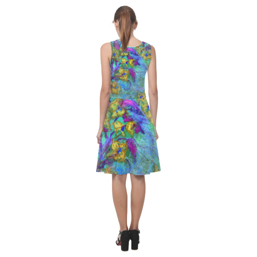 Blue Sky Floral by rokinronda Atalanta Casual Sundress(Model D04)