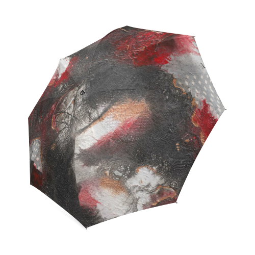 "DEVIL IN HER HEART"-UMBRELLA Foldable Umbrella (Model U01)