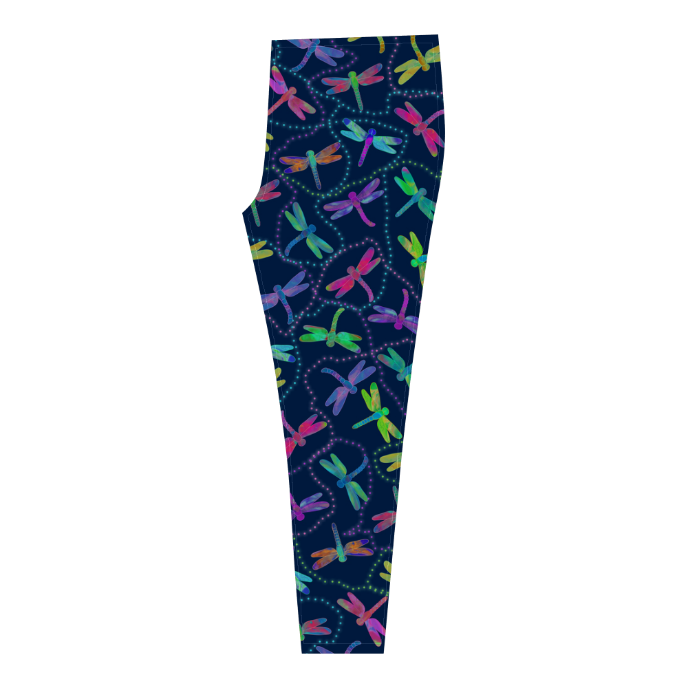 Psychedelic Dragonfly Pattern by ArtformDesigns Cassandra Women's Leggings (Model L01)