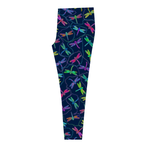 Psychedelic Dragonfly Pattern by ArtformDesigns Cassandra Women's Leggings (Model L01)