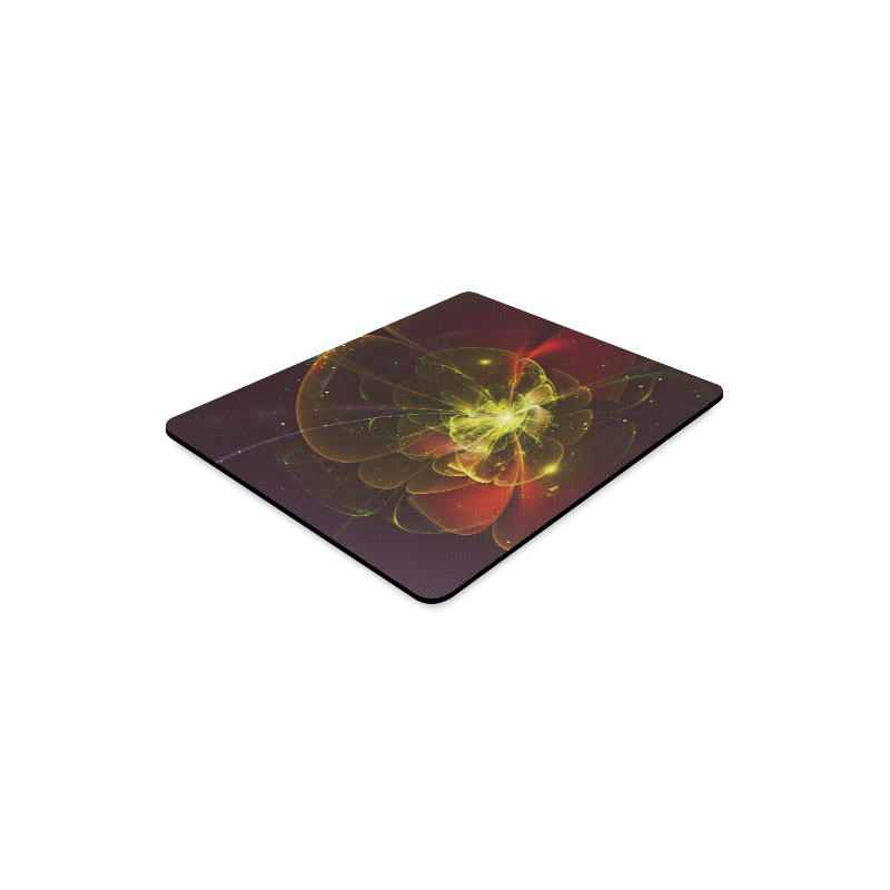 A  wonderful abstract fractal red yellow blossom Rectangle Mousepad