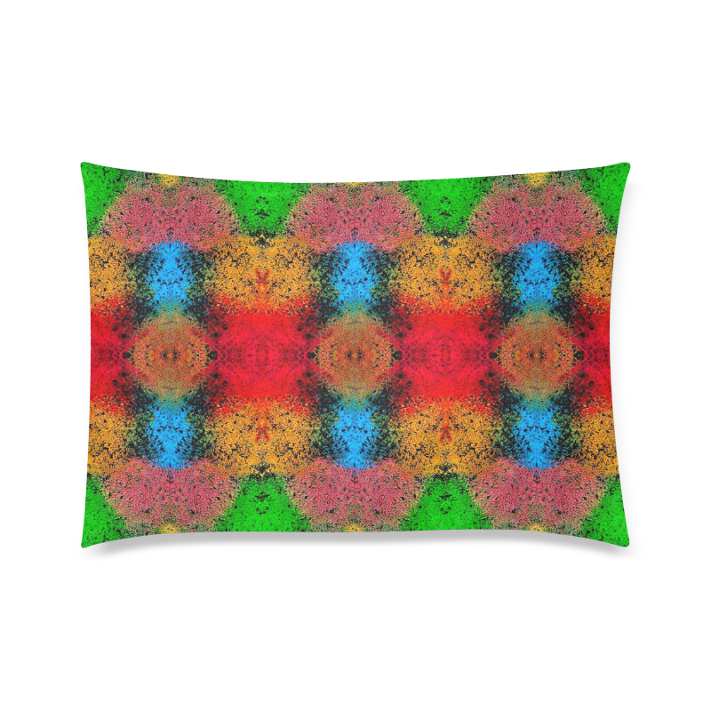 Colorful Goa Tapestry Painting Custom Zippered Pillow Case 20"x30" (one side)