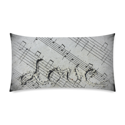 Love Music by Martina Webster Custom Rectangle Pillow Case 20"x36" (one side)