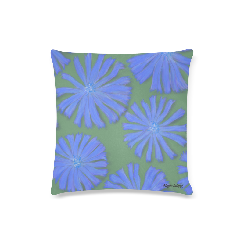 Chicory. Inspired by the Magic Island of Gotland. Custom Zippered Pillow Case 16"x16"(Twin Sides)