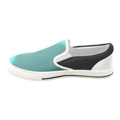 Abstract Men's Unusual Slip-on Canvas Shoes (Model 019)