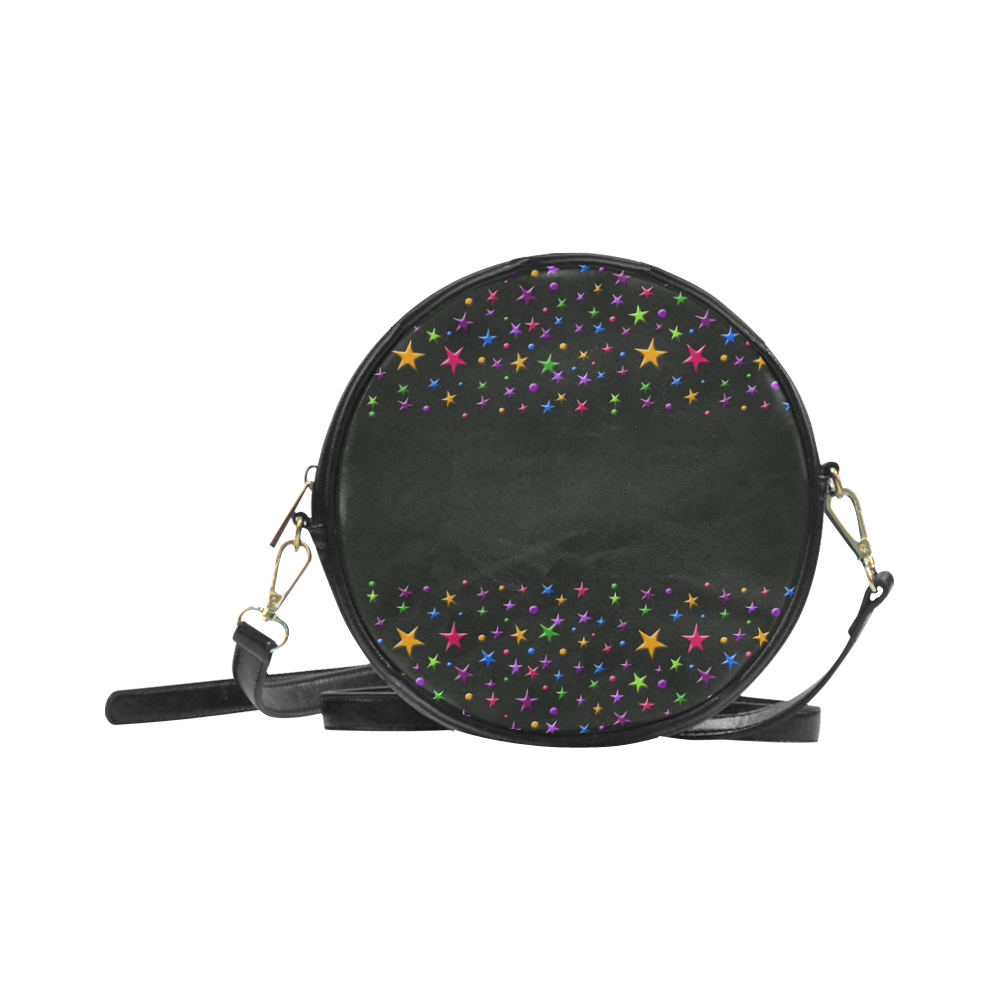Night stars Round Sling Bag (Model 1647)