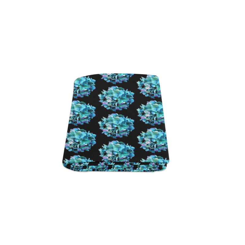 Green Blue Hydrangea Pattern Blanket 40"x50"