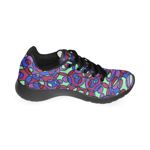 Kaleidoscope circles Men’s Running Shoes (Model 020)