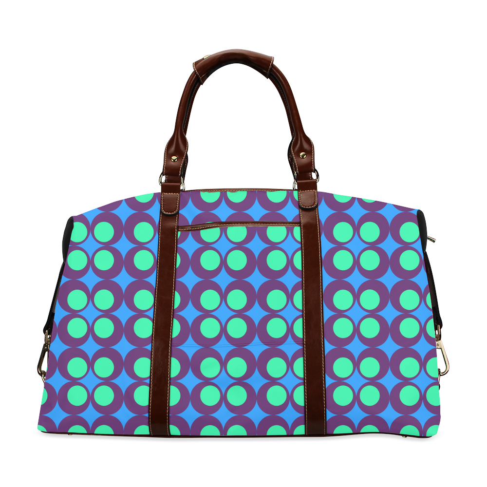 Vintage geometric circles Classic Travel Bag (Model 1643)
