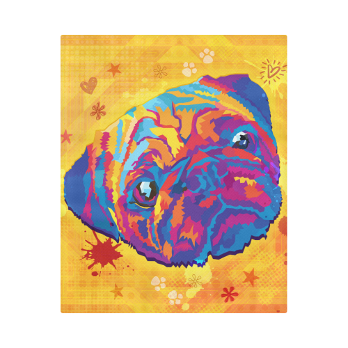 pop art pug Duvet Cover 86"x70" ( All-over-print)