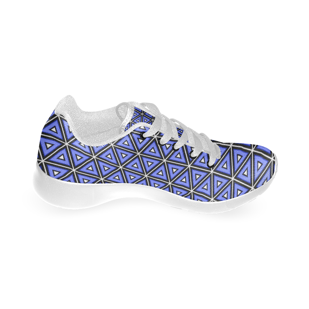 Techno blue triangles Men’s Running Shoes (Model 020)