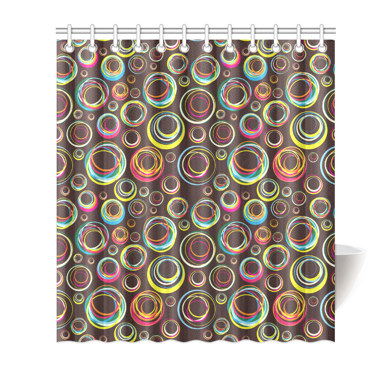 rubber bands Shower Curtain 66"x72"